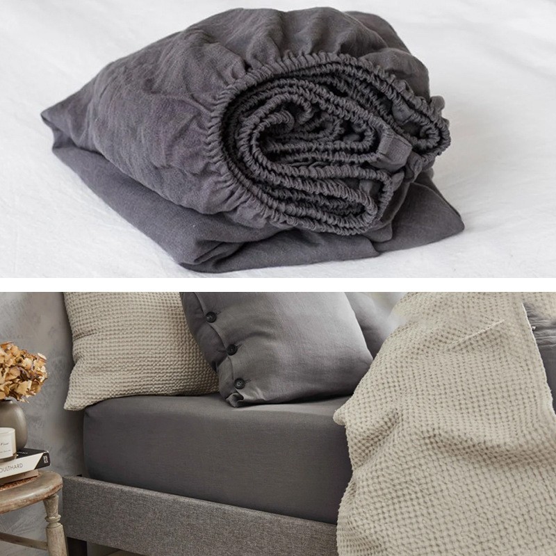 Linen Bed Skirt Factory - Pure 15 Drop Elastic Dust