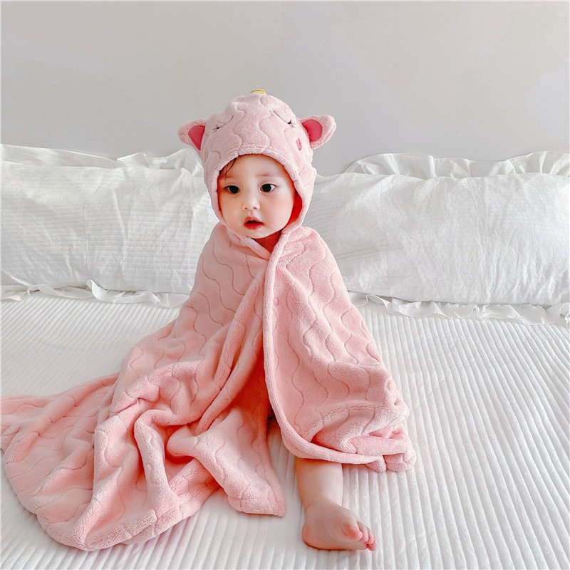 Hooded Towel Factory - Wholesale Cartoon Quick Dry Coral