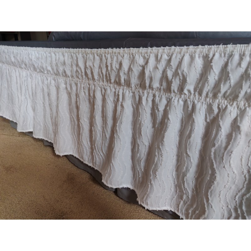 Bed Skirt Factory - Ruffled Lace Adjustable Belts 15