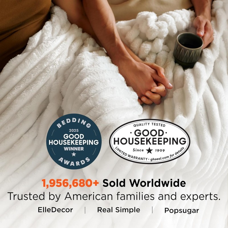 Flannel Blanket Factory - Solid 3D Ribbed Jacquard Super