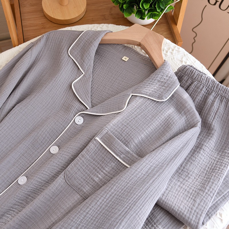 Men Pajama Set Factory - 100% Muslin Cotton Long Sleeve