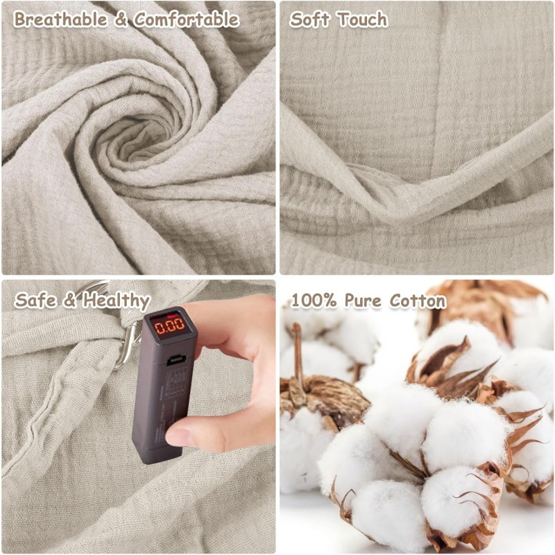 Nursing Cover Factory - Multi Use Muslin Breathable Adjustable