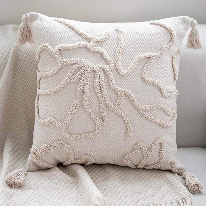 Decorative Throw Pillow Factory - 45cm Pure Cotton Jacquard