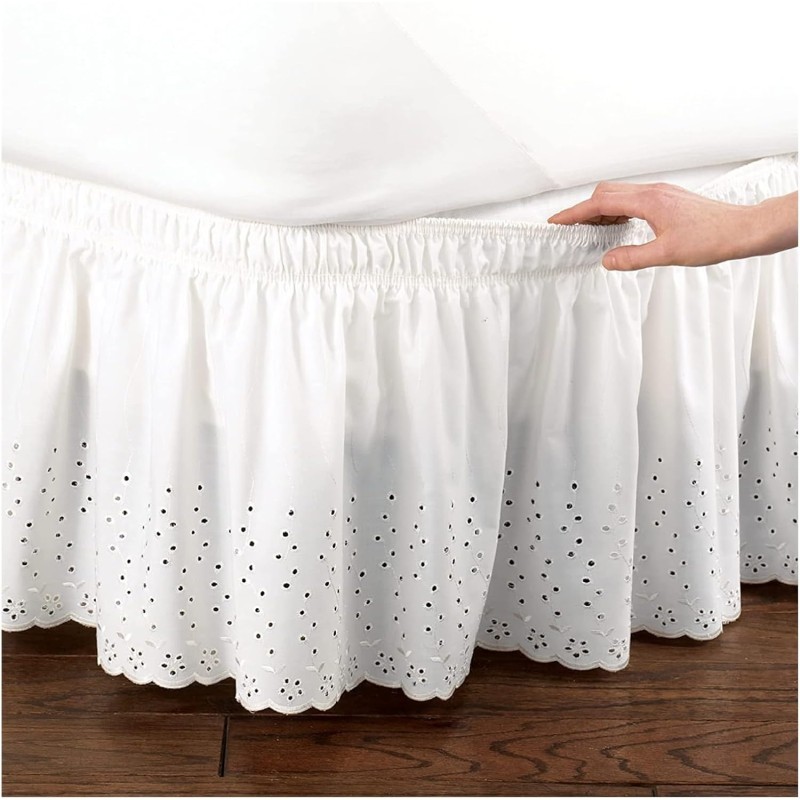 Bed Skirt Factory - Thicken Ruffles Embroidered Craft