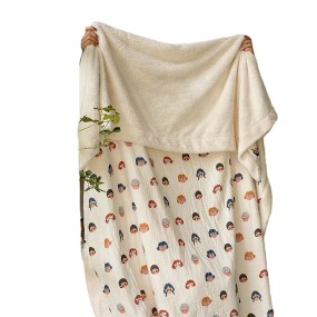 Baby Blanket Factory - Pretty Muslin Cotton Gauze Fleece