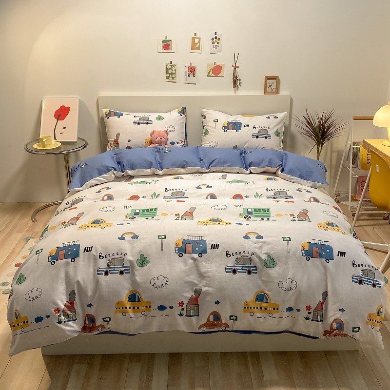 Children's Duvet Cover Factory - 100% Cotton Cartoon Cars