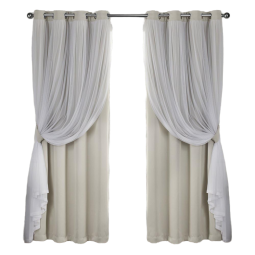 Exclusive Curtains Factory - Rose Blush Layered Solid