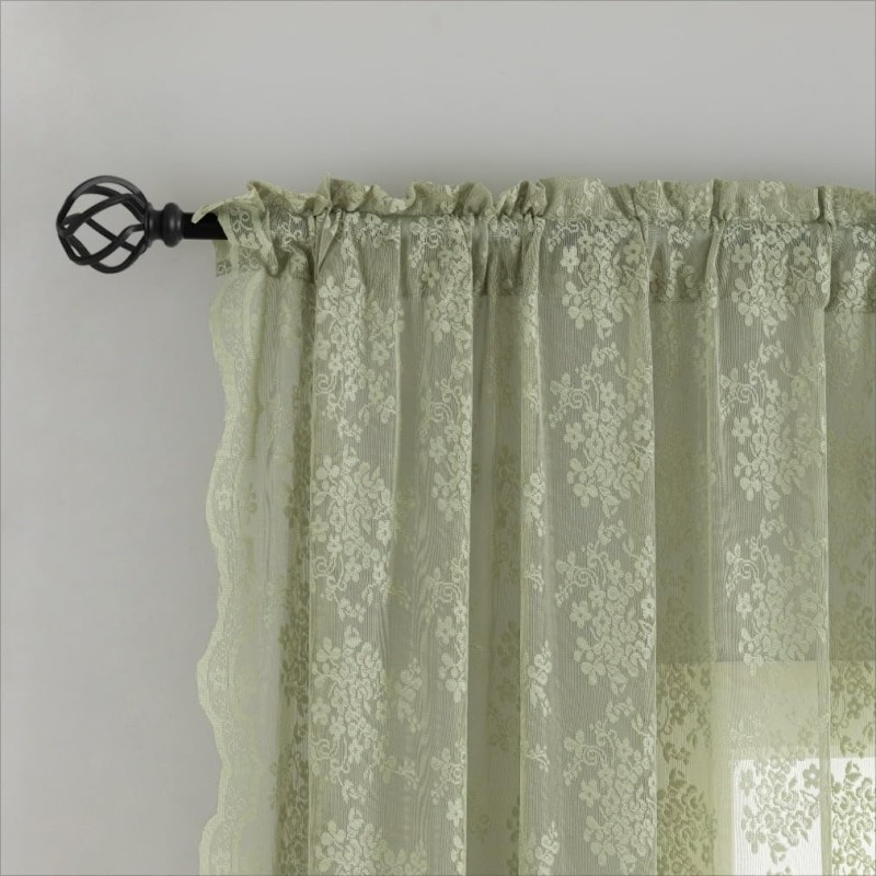 Sheer Window Curtains Factory - Rod Pocket Back Tab Semi