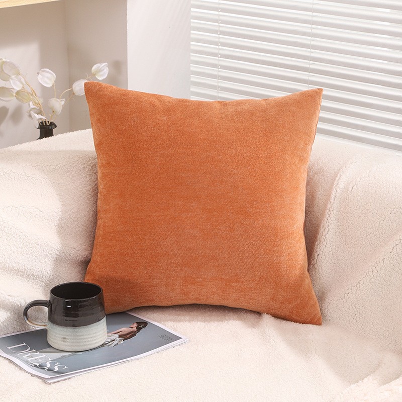Chenille Pillow Case Factory - Solid Color Knitted Bag