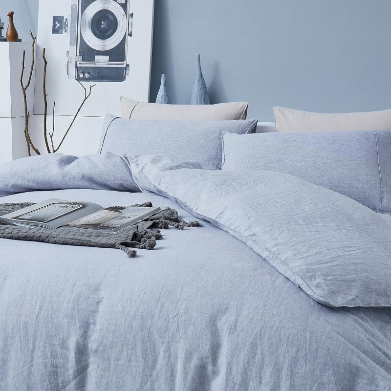 Linen Duvet Cover Set Factory - 100% French Flax Breathable