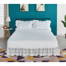 Bed Skirt Factory - Summer Floral Single Piece Lace