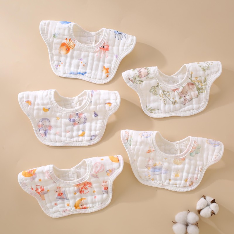 Baby Bibs Manufacturer - Organic Muslin Waterproof Teething