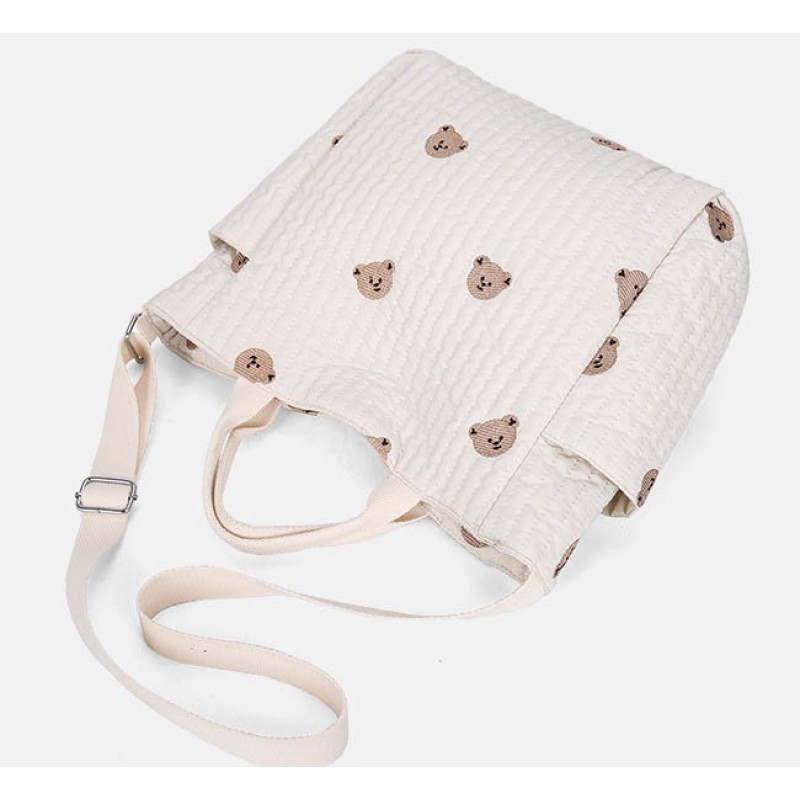 Diaper Bag Manufacturer - Animal Bear Embroidery Tote
