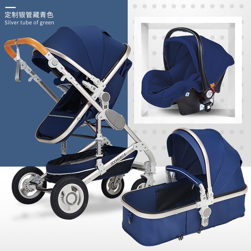 Child Stroller Manufacturer - Folding Green Linen Aluminum