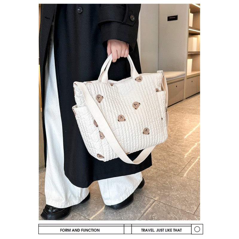 Diaper Bag Manufacturer - Animal Bear Embroidery Tote