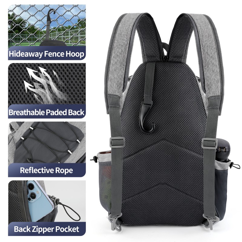 Tennis Backpack Manufacturer - Large Capacity Shoe Compartment