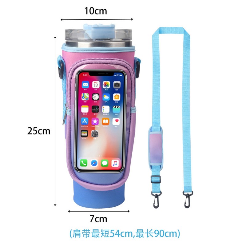 Water Bottle Pouch Manufacturer - Neoprene Touchable Screen