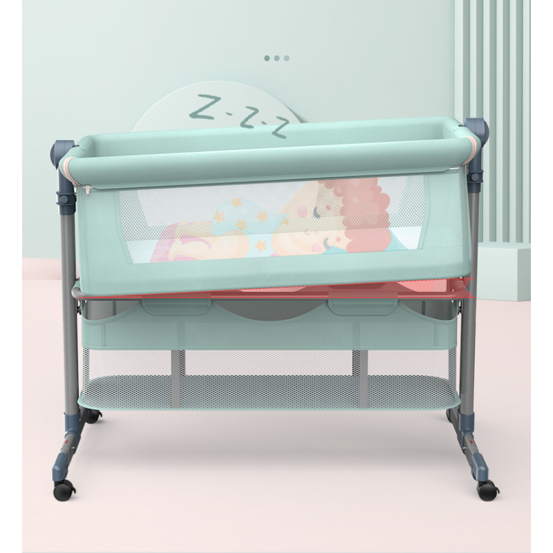 Bedside Bassinet Manufacturer - 6 Height Adjustable Wheels