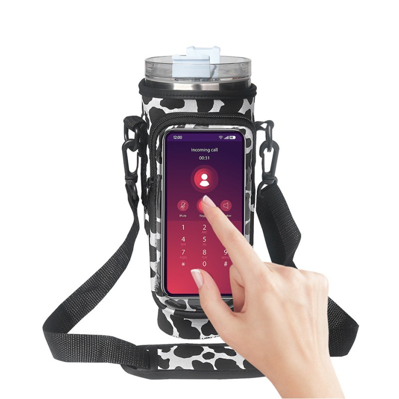 Water Bottle Pouch Manufacturer - Neoprene Touchable Screen