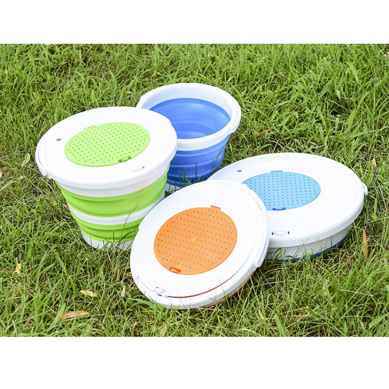 Folding Bucket Manufacturer - 5L Portable Silicone Camping
