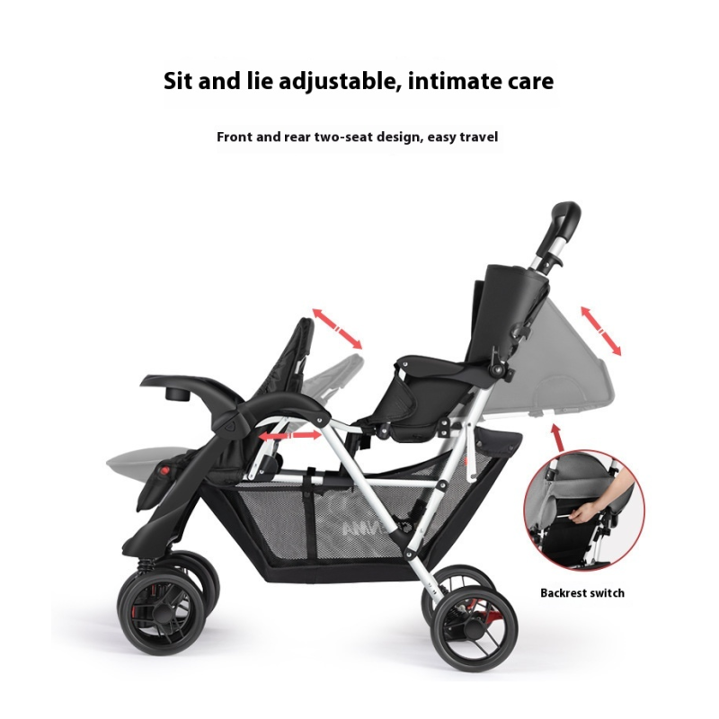Twin Stroller Manufacturer - Wholesale Lightweight 2 Seat