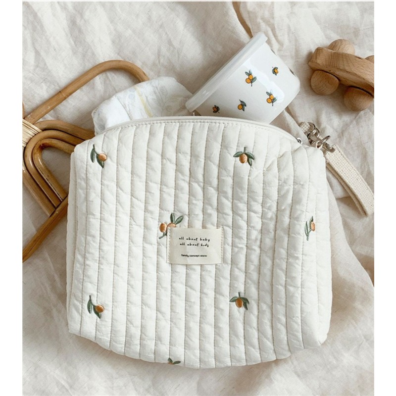 Mommy Bag Manufacturer - Fluffy Quilted Cotton Embroidered