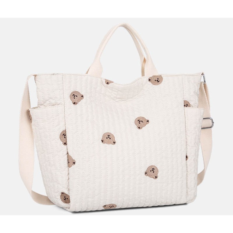 Diaper Bag Manufacturer - Animal Bear Embroidery Tote