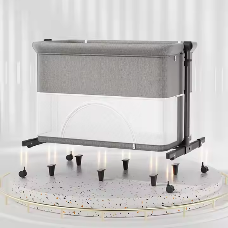 Infant Crib Manufacturer - Adjustable Lockable Wheels