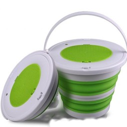 Folding Bucket Manufacturer - 5L Portable Silicone Camping