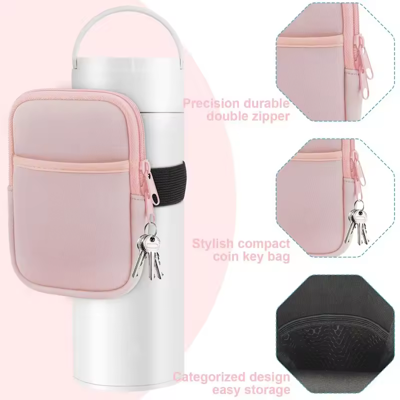 Water Bottle Pouch Manufacturer - Gym 40oz Cup Purse