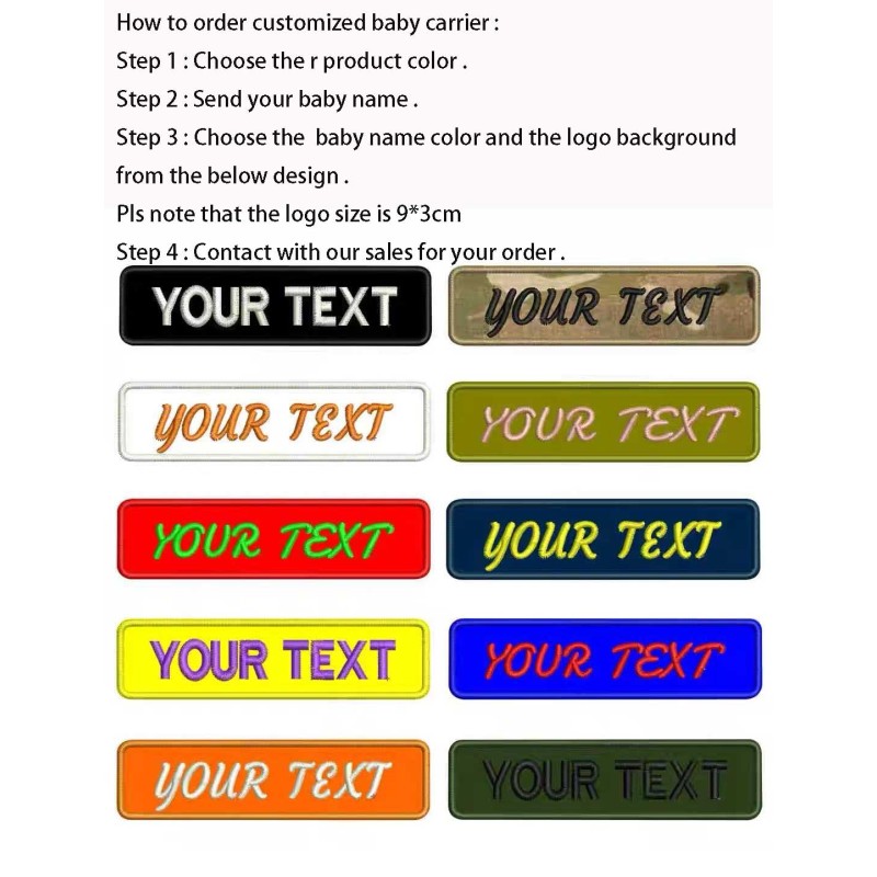 Baby Carrier Manufacturer - Custom Your Baby Name Handpicked