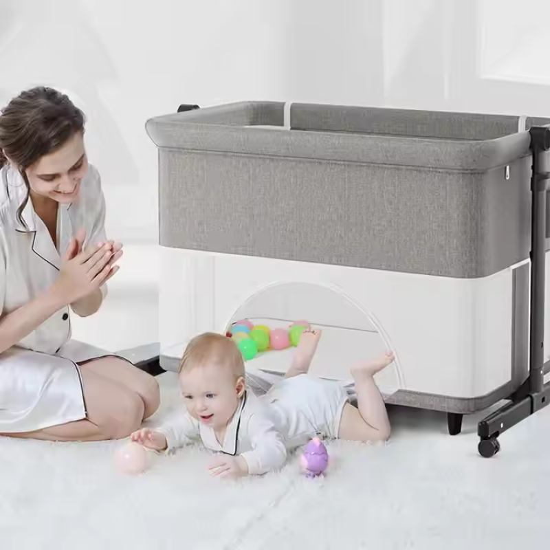 Infant Crib Manufacturer - Adjustable Lockable Wheels