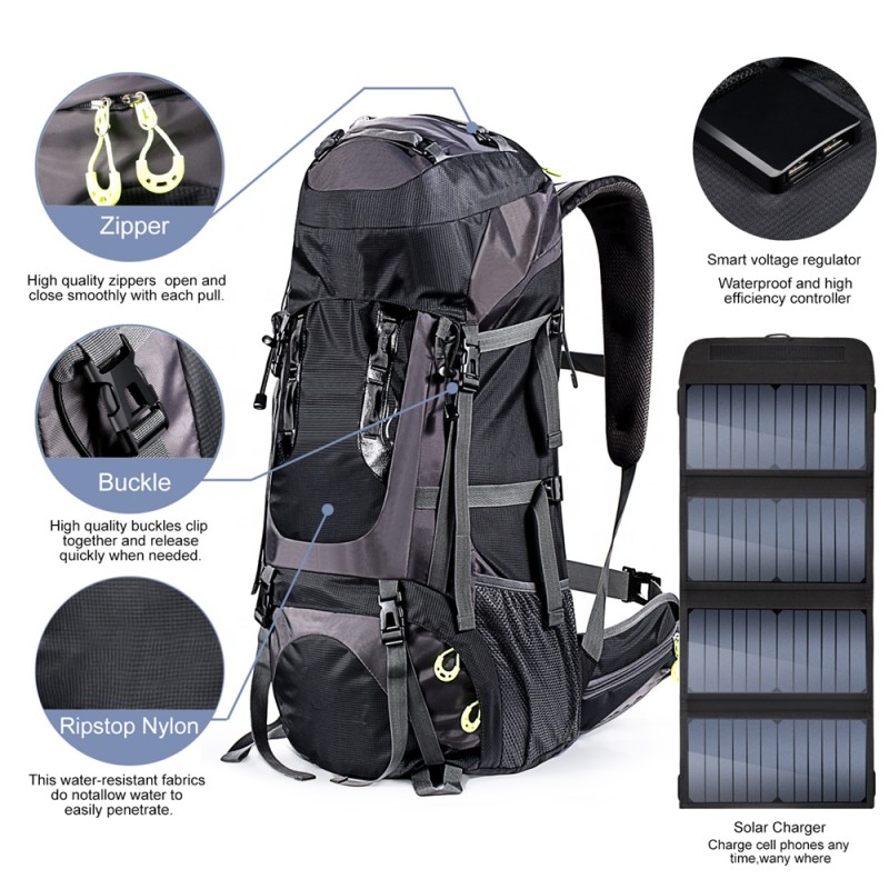 Solar Backpack Manufacturer - 20W Panel Powered Charger