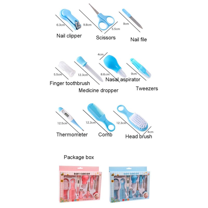 Baby Care Kit Manufacturer - 10Pcs Thermometer Toiletries