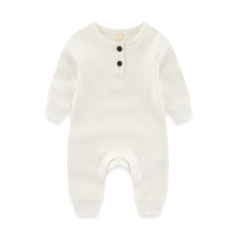 Infant Jumpsuit Manufacturer - Top Snap Button Long Sleeve