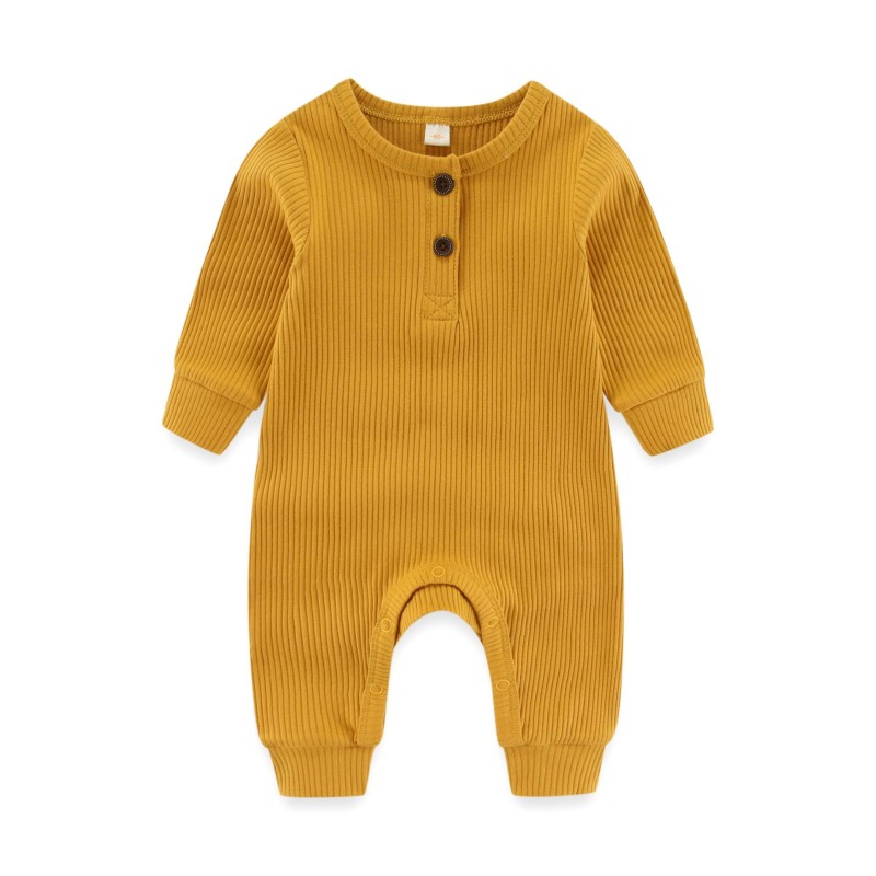 Infant Jumpsuit Manufacturer - Top Snap Button Long Sleeve