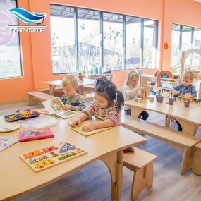 Daycare Furniture Set Manufacturer - Wooden Table Chair Storage