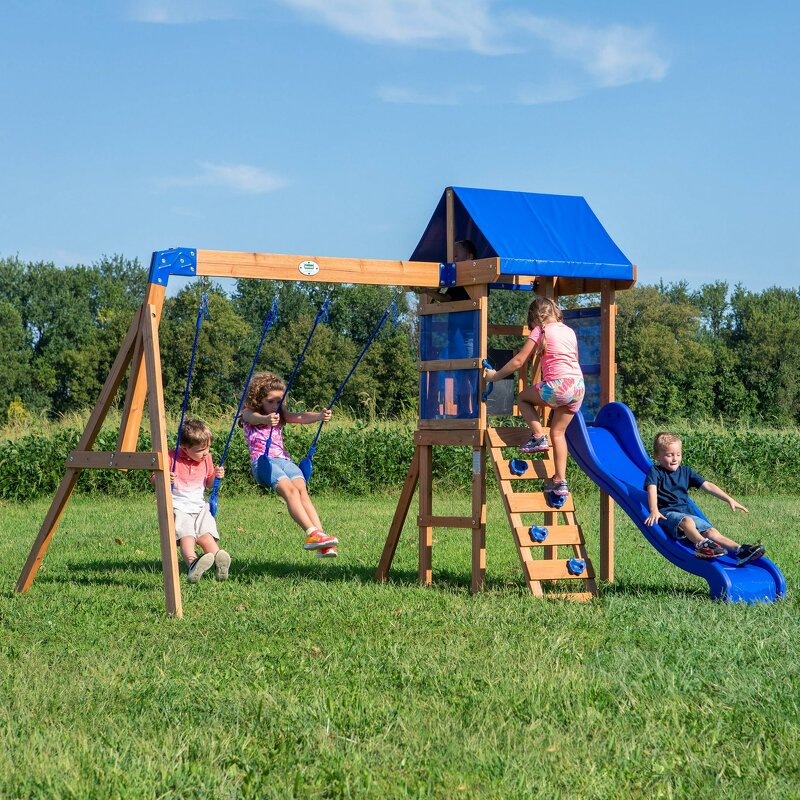 Swing Set Manufacturer - Outdoor Wooden Playground