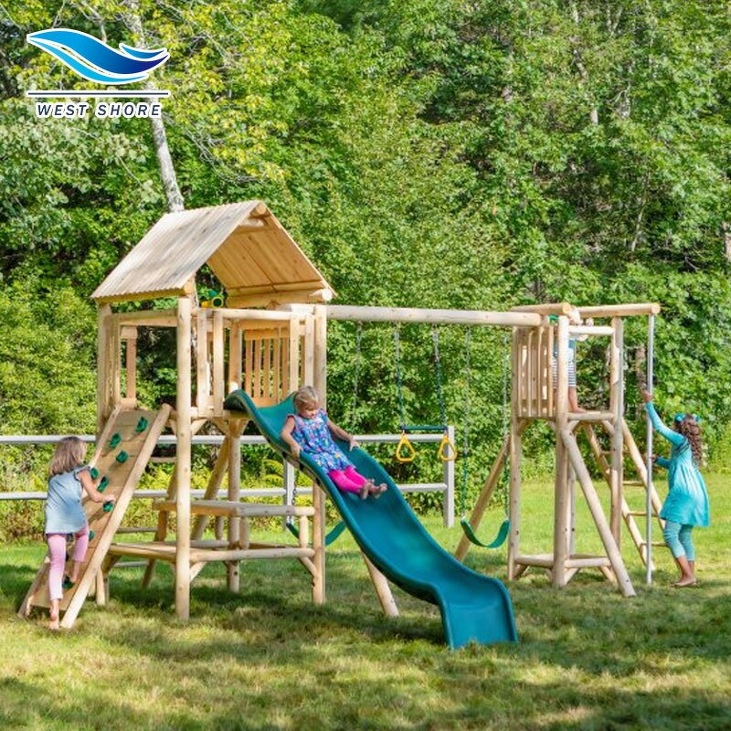 Swing Set Manufacturer - Outdoor Wooden Playground