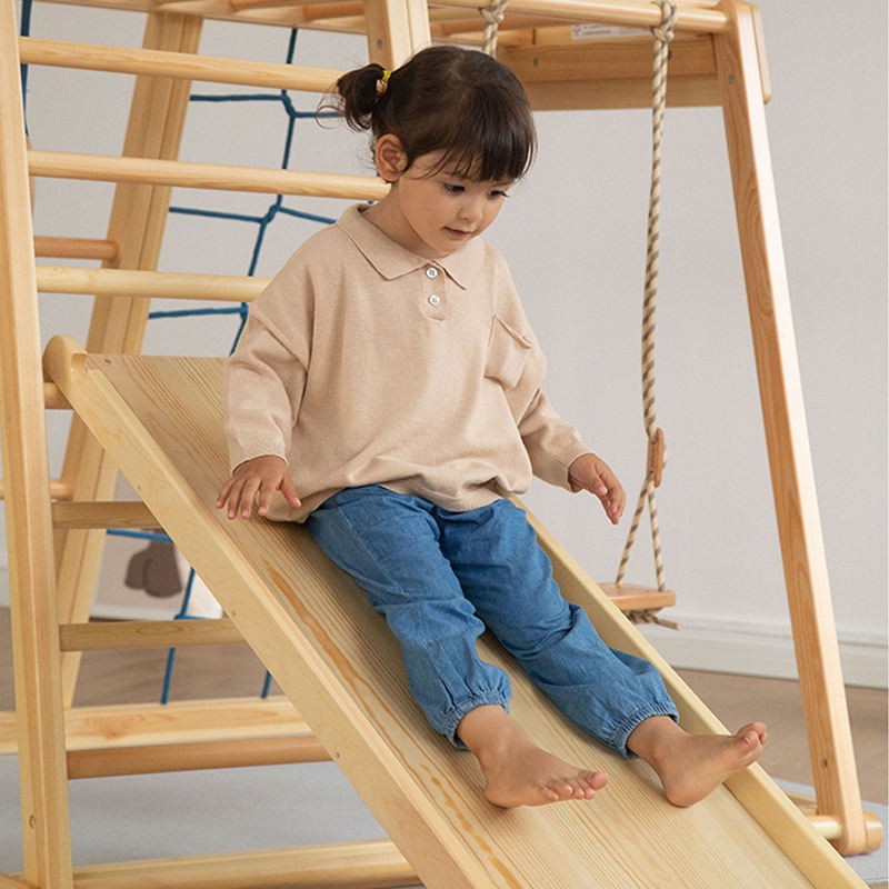 Climbing Frame Manufacturer - Foldable Wooden Ladder