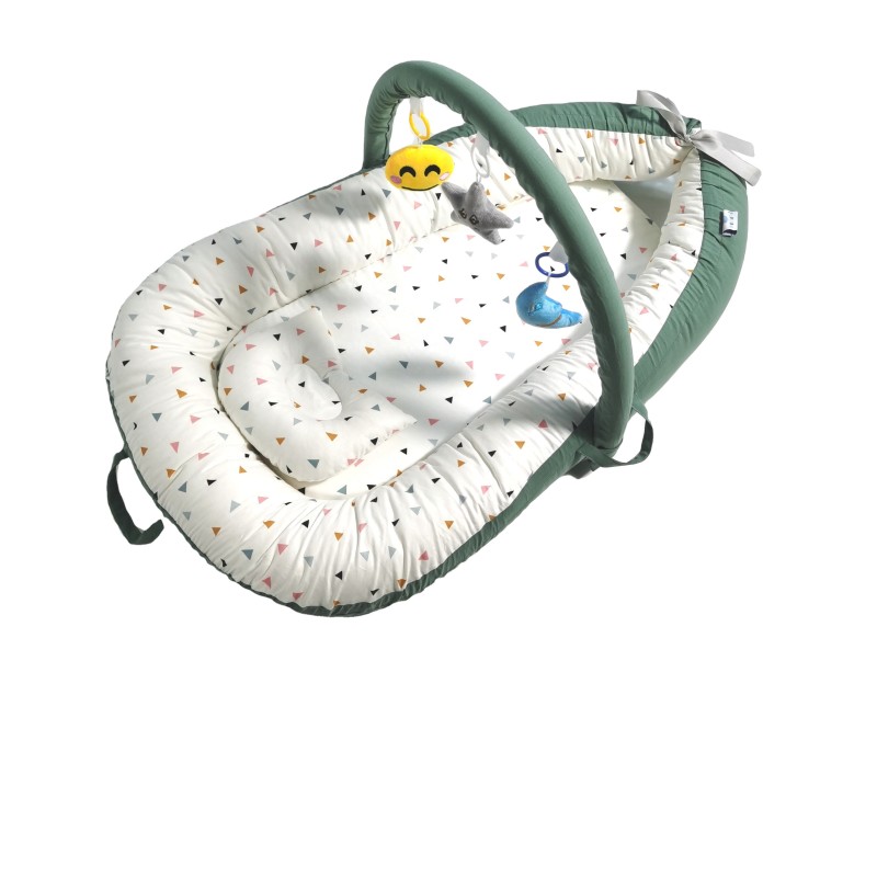 Baby Nest Bed New Baby Products Portable Baby Lounger with Pillow and Child Sleep Toy