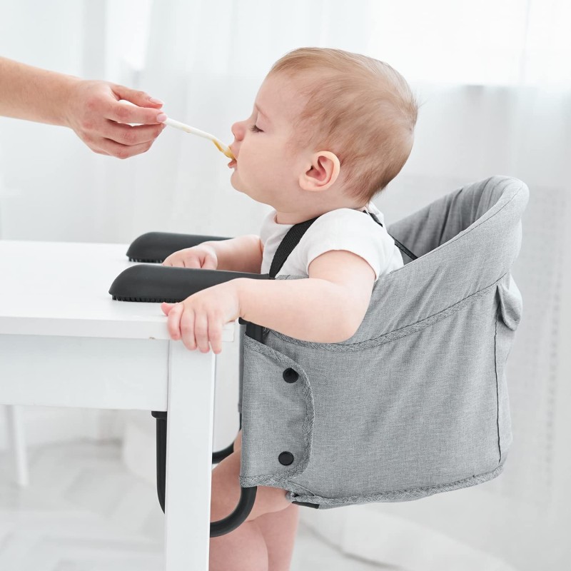 Portable Foldable Baby Dining Chair Baby Highchair Clamp-on Secure Fixing Clip
