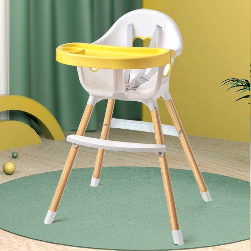 Best Selling Baby Highchair with Double Removable Tray and Legs for Infant Toddler.
