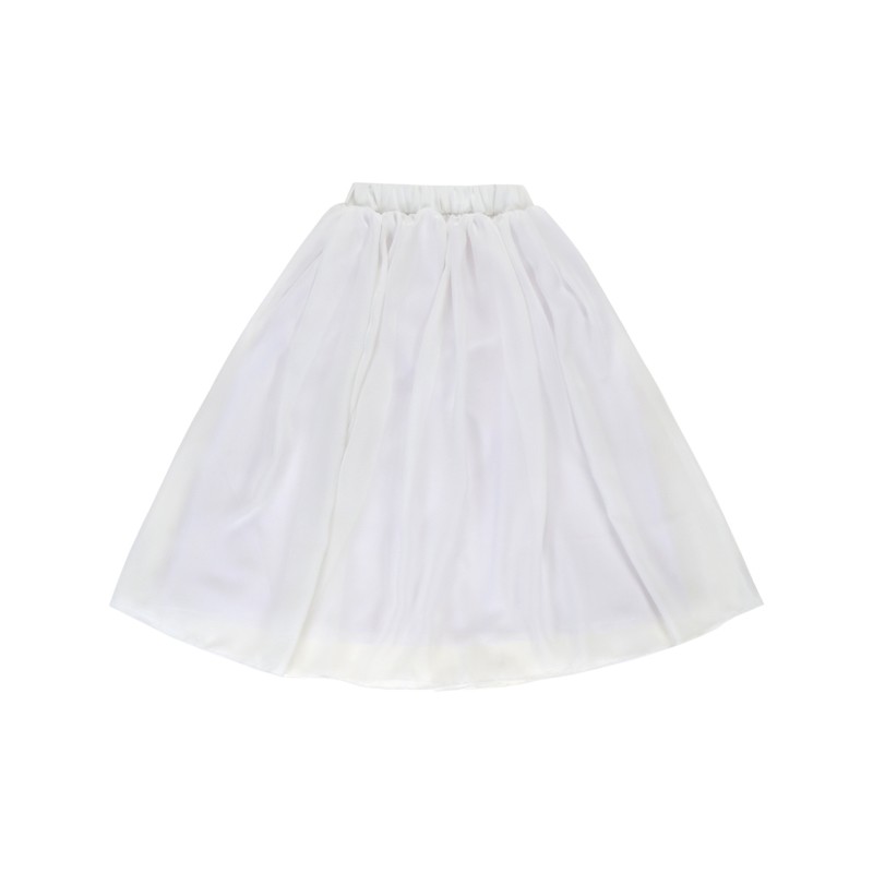 Multi-color Girl Elastic Waist Ballet Tiered Princess Mesh Chiffon Midi Skirt