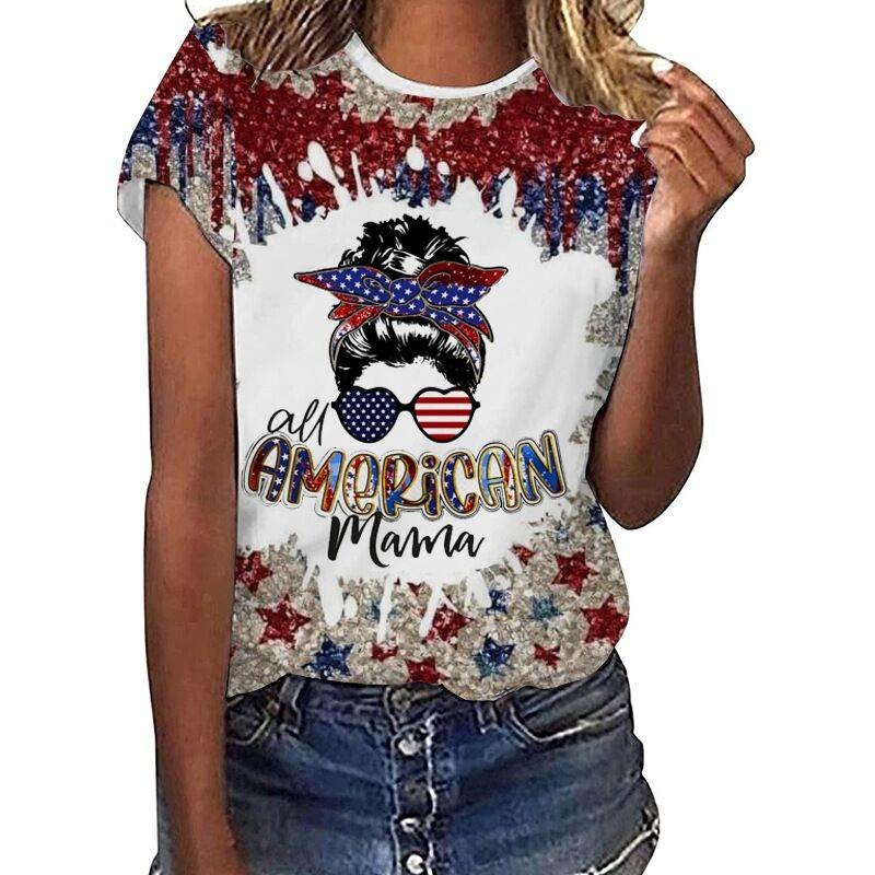 Hot Sale Custom Denim Women's Shirt Women's Casual Short Sleeve T-Shirt Graphic T-Shirt Top