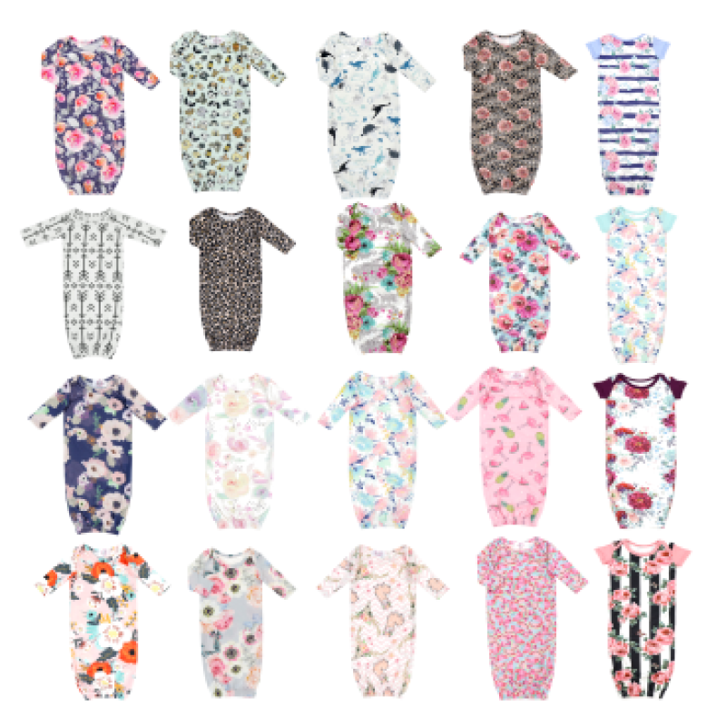 Custom Print Long Sleeve Newborn Sleep Sack Cotton/Milk Silk/Bamboo Sleep Sack Baby Pajamas Sleeping Bag