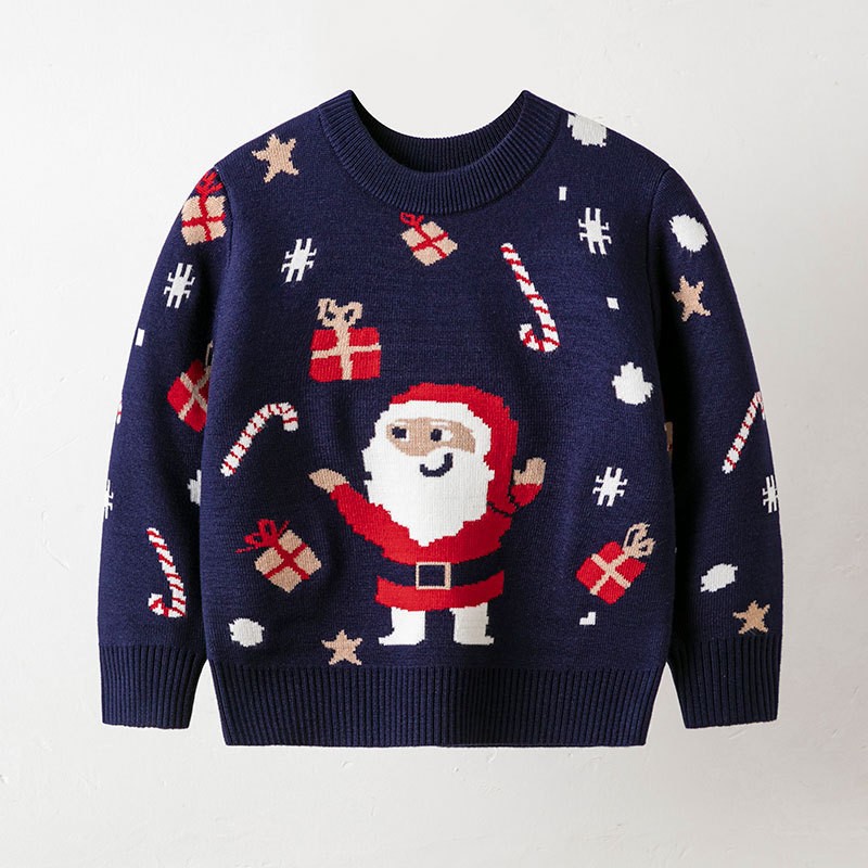 Toddler Boy Girl Christmas Season Autumn/Winter Warm Knit Long Sleeve Top Children Sweater