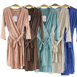 Tie Dye Mommy Maternity Robe Matching Baby Swaddle Blanket Hospital Bag Mommy Me Robe 3PC Set