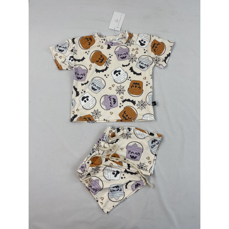 2 pcs Short Sleeve Shirt Shorts Set Girls Boys Summer Outfit Toddler Boy Clothes Summer Children's Clothing Lounge Set