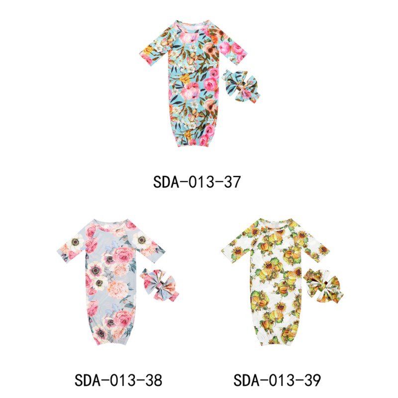 Custom Print Long Sleeve Newborn Sleep Sack Cotton/Milk Silk/Bamboo Sleep Sack Baby Pajamas Sleeping Bag